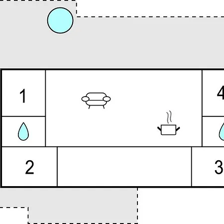 4 Bedroom Gorgeous In Hébergement de vacances *